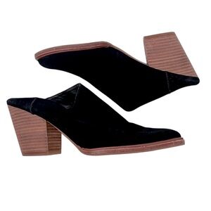 Steve Madden Miilo Suede Mule Booties Black Size 8